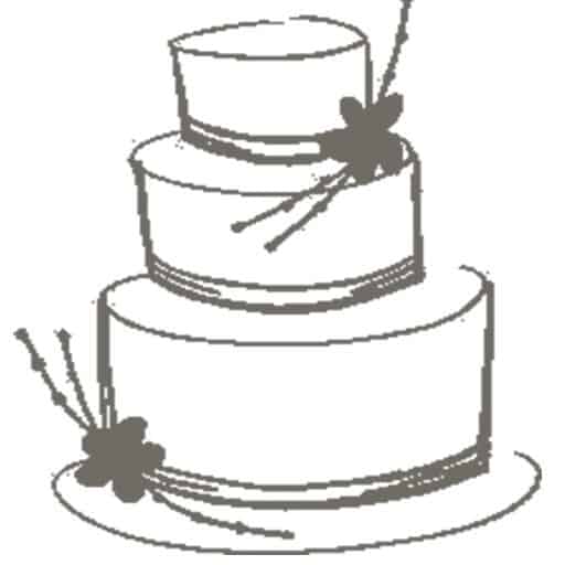 Wedding Cake Florence – Chocolate Damask
