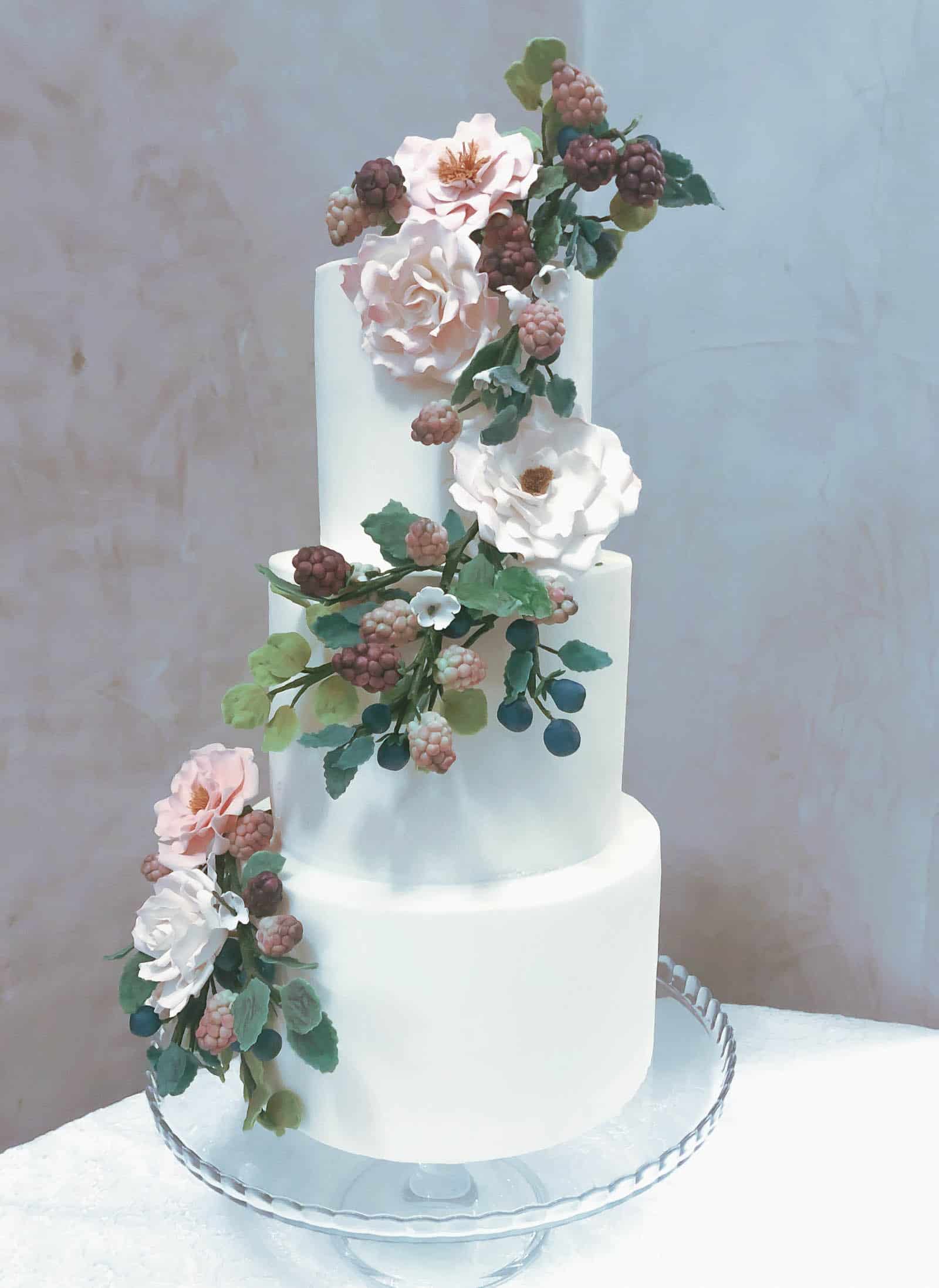 Tuscan Wedding Cakes Wild Berry Tiered Cake at St. Regis Florence